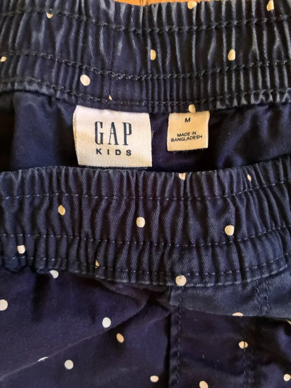 Gap Kids Girls Navy Polka Dot Dolphin Shorts Medium 8